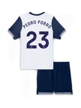 Otroški Nogometna dresi replika Tottenham Hotspur Pedro Porro #23 Domači 2024-25 Kratek rokav (+ hlače)